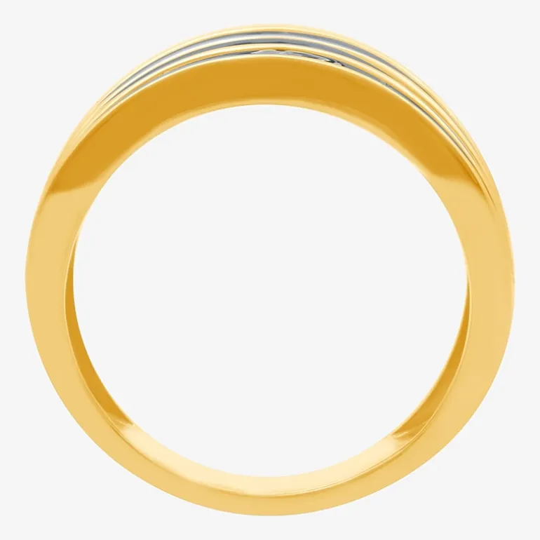 Womens 1 CT. T.W. Natural White Diamond 10K Gold Anniversary Band