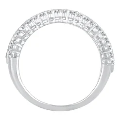 Womens 1 1/2 CT. T.W. Natural White Diamond 10K Gold Anniversary Band
