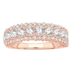 Womens 1 1/2 CT. T.W. Natural White Diamond 10K Gold Anniversary Band