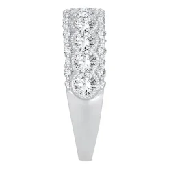 Womens 1 1/2 CT. T.W. Natural White Diamond 10K Gold Anniversary Band