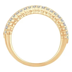 Womens 1 1/2 CT. T.W. Natural White Diamond 10K Gold Anniversary Band