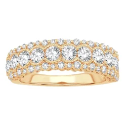 Womens 1 1/2 CT. T.W. Natural White Diamond 10K Gold Anniversary Band