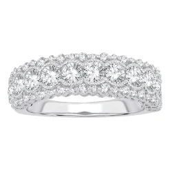Womens 1 1/2 CT. T.W. Natural White Diamond 10K Gold Anniversary Band