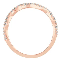 Womens 1/6 CT. T.W. Natural White Diamond 10K Gold Wedding Band