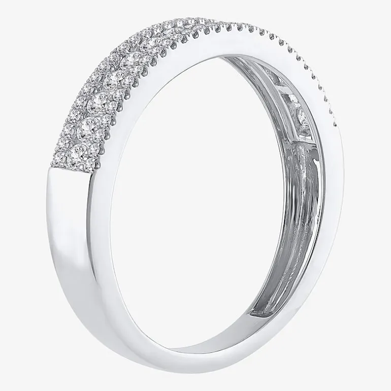 Womens 1/2 CT. T.W. Natural White Diamond 14K Gold Anniversary Wedding Band
