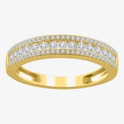 Womens 1/2 CT. T.W. Natural White Diamond 14K Gold Anniversary Wedding Band