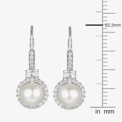 Womens Dyed White Cultured Freshwater Pearl Sterling Silver 2-pc. Jewelry Set