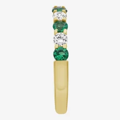 Womens Gemstone & 1/2 CT. T.W. Lab-Grown Diamond 10K Gold 2.5MM  Band