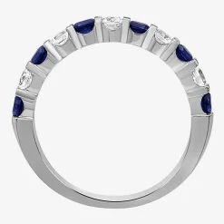 Womens Gemstone & 1/2 CT. T.W. Lab-Grown Diamond 10K Gold 2.5MM  Band