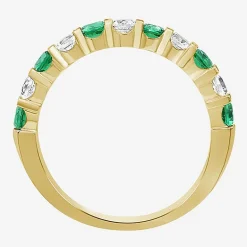 Womens Gemstone & 1/2 CT. T.W. Lab-Grown Diamond 10K Gold 2.5MM  Band