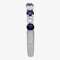 Womens Gemstone & 1/2 CT. T.W. Lab-Grown Diamond 10K Gold 2.5MM  Band