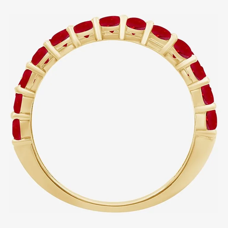 Womens Gemstone & 1/6 CT. T.W. Natural Diamond 10K Gold Band