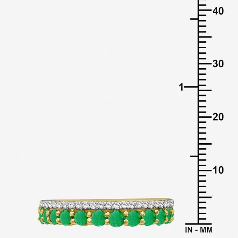 Womens Gemstone & 1/6 CT. T.W. Natural Diamond 10K Gold Band