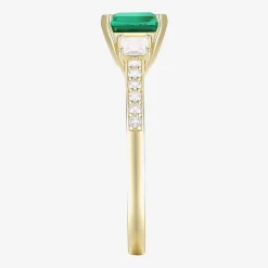 Womens Gemstone 14K Gold Over Silver Halo Delicate Cocktail Ring