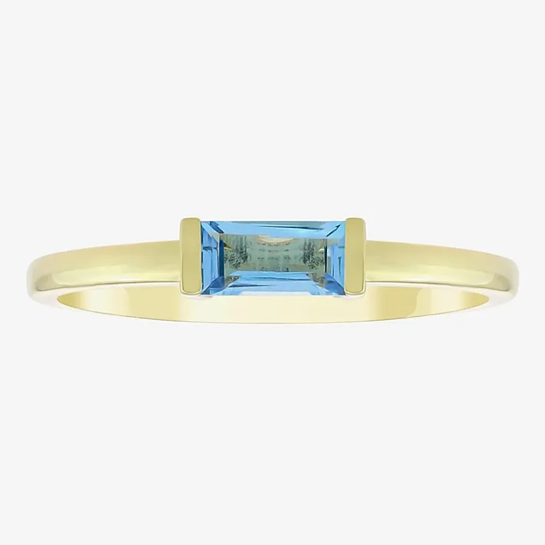 Womens Gemstone 14K Vermeil Ring