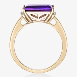 Womens Genuine Semi Precious Stone18K Gold Over Silver Cocktail Ring