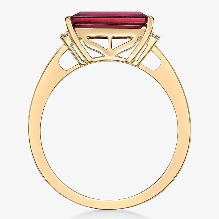Womens Genuine Semi Precious Stone18K Gold Over Silver Cocktail Ring