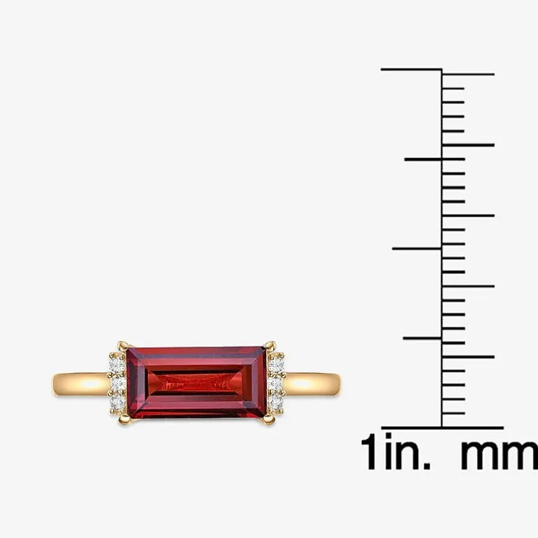 Womens Genuine Semi Precious Stone18K Gold Over Silver Cocktail Ring