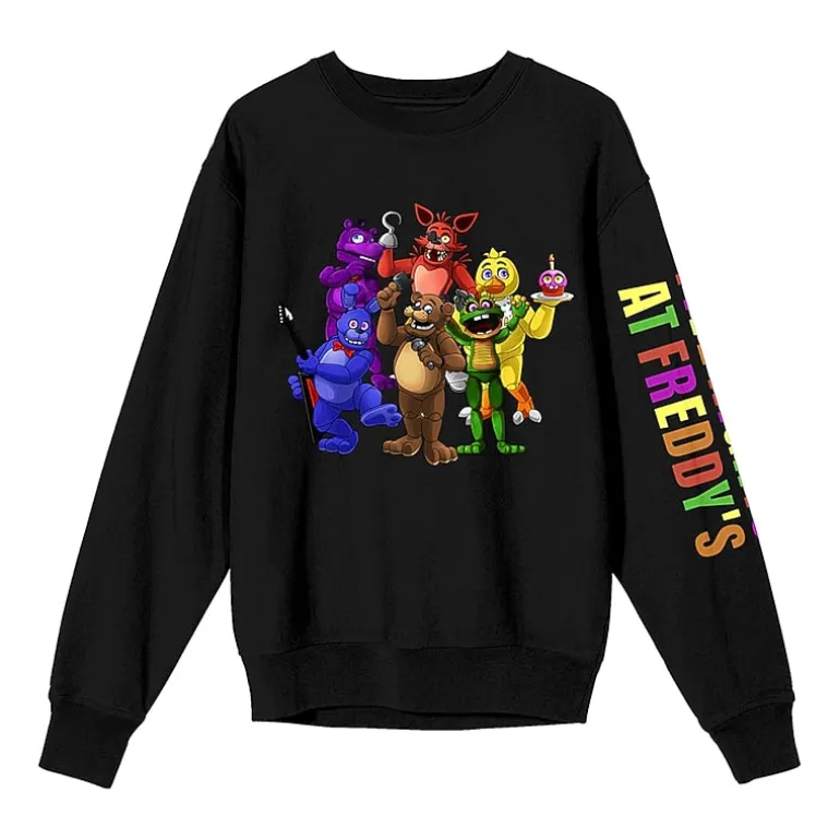 Womens Juniors Crew Neck Long Sleeve Sweatshirt