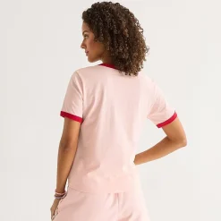 Womens Juniors Crew Neck Short Sleeve Regular Fit Strawberry Shortcake Graphic T-Shirt