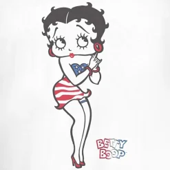 Womens Juniors Crew Neck Short Sleeve Regular Fit Betty Boop Graphic T-Shirt