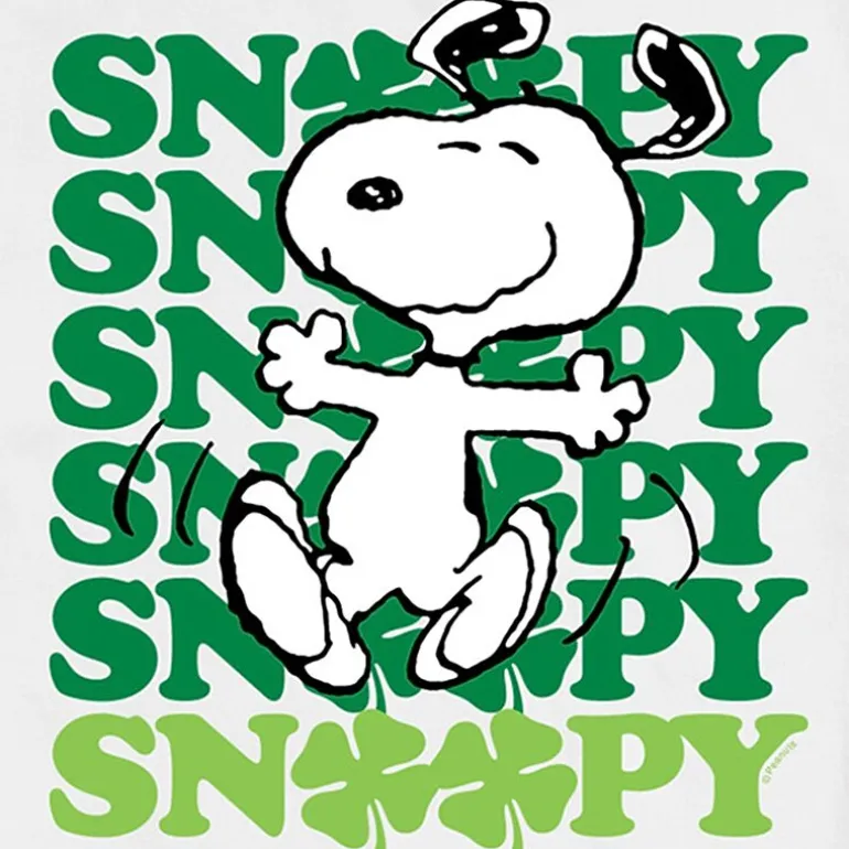 Womens Juniors Crew Neck Short Sleeve Regular Fit Peanuts Snoopy Graphic T-Shirt