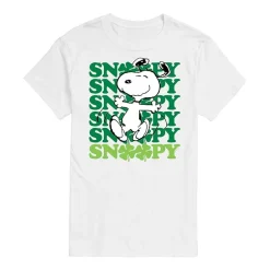 Womens Juniors Crew Neck Short Sleeve Regular Fit Peanuts Snoopy Graphic T-Shirt