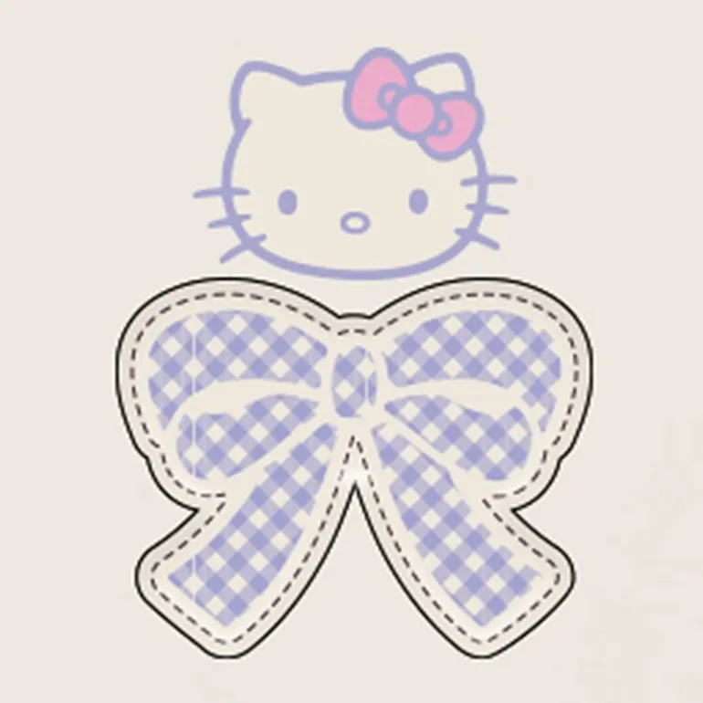 Womens Juniors Crew Neck Short Sleeve Regular Fit Hello Kitty Graphic T-Shirt