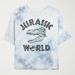 Womens Juniors Crew Neck Short Sleeve Regular Fit Jurassic World Graphic T-Shirt