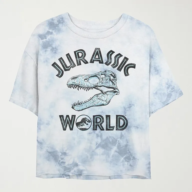 Womens Juniors Crew Neck Short Sleeve Regular Fit Jurassic World Graphic T-Shirt