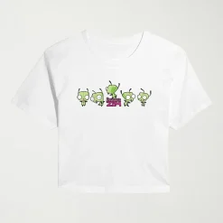 Womens Juniors Crew Neck Short Sleeve Regular Fit Graphic T-Shirt