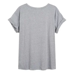 Womens Juniors Crew Neck Short Sleeve Regular Fit Peanuts Snoopy Graphic T-Shirt