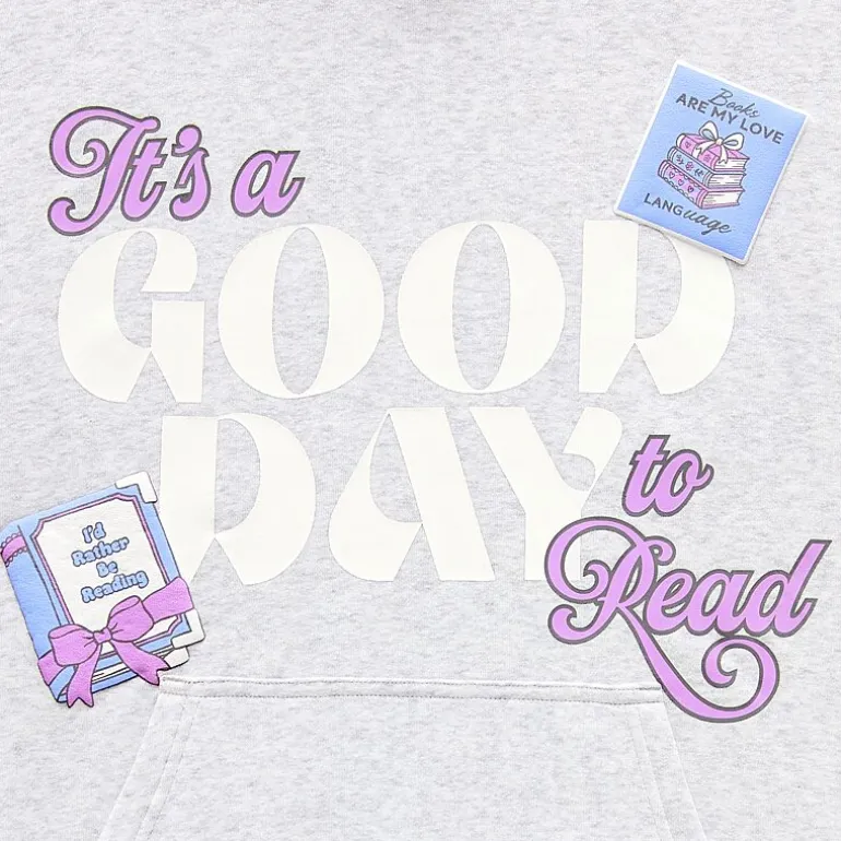 Womens Juniors Long Sleeve Fleece Hoodie