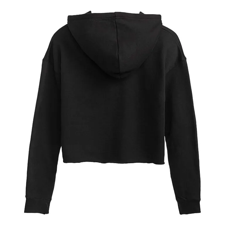 Womens Juniors Long Sleeve Inside Out Hoodie