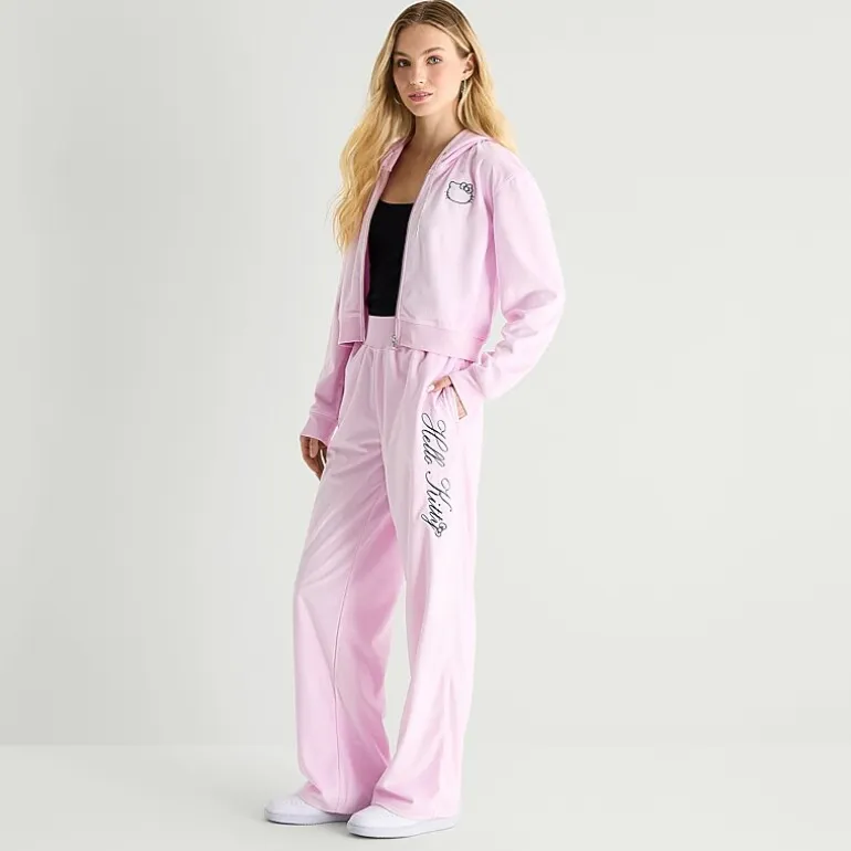 Womens Juniors Mid Rise Hello Kitty Pull-On Pant
