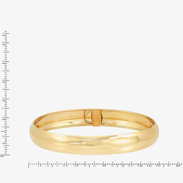 Womens 10K Gold Bangle Bracelet