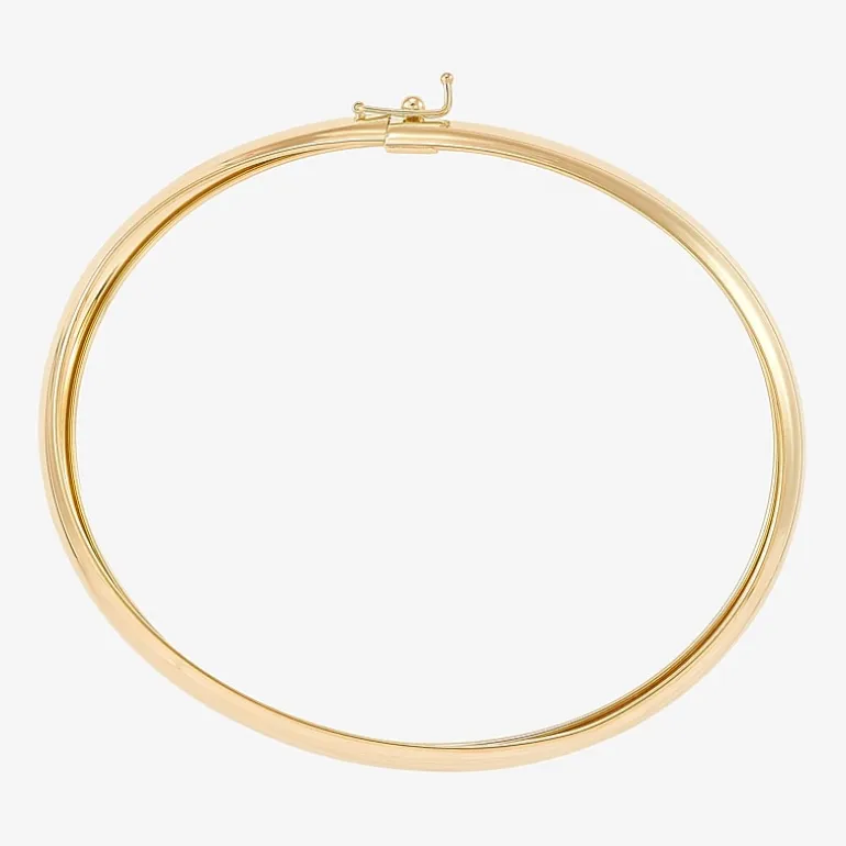 Womens 10K Gold Bangle Bracelet