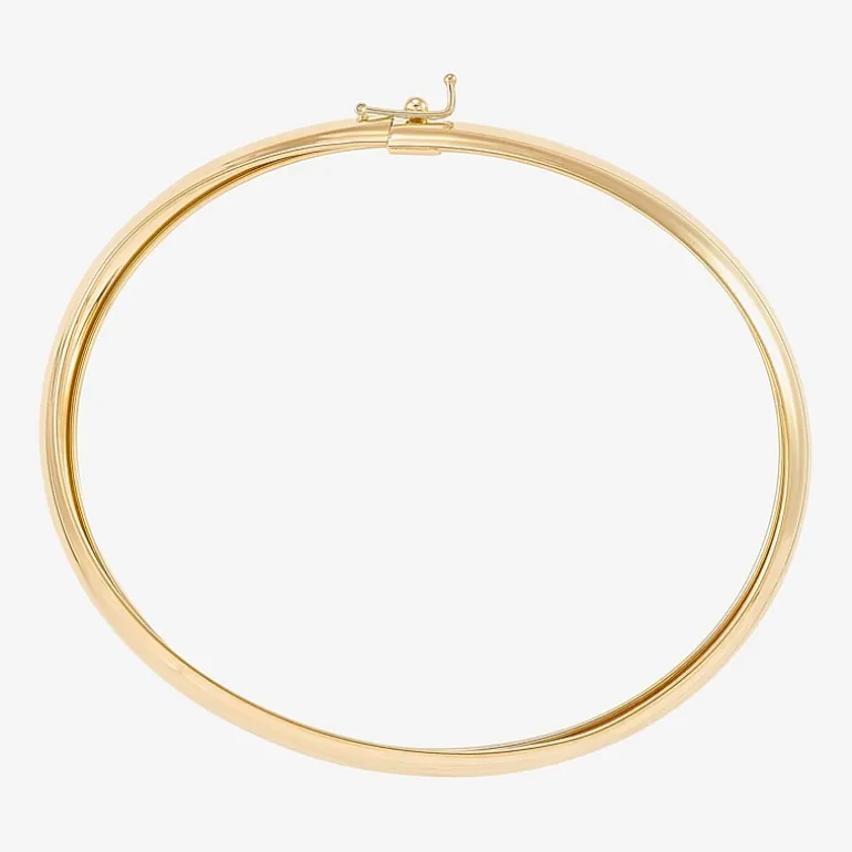 Womens 10K Gold Bangle Bracelet