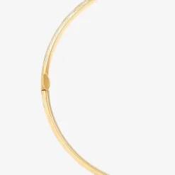 Womens 10K Gold Bangle Bracelet