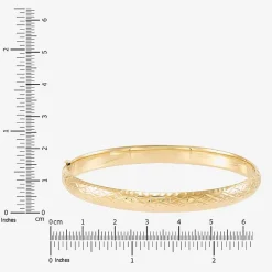 Womens 14K Gold Bangle Bracelet