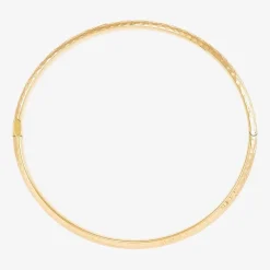 Womens 14K Gold Bangle Bracelet