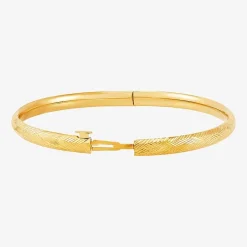 Womens 14K Gold Bangle Bracelet