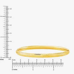 Womens 14K Gold Bangle Bracelet