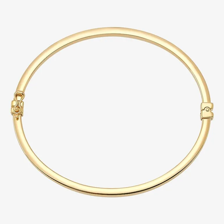 Womens 14K Gold Bangle Bracelet