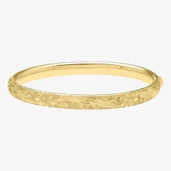 Womens 14K Gold Bangle Bracelet