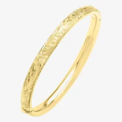 Womens 14K Gold Bangle Bracelet