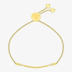 Womens 10K Gold Bolo Bracelet