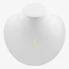Womens 10K Gold Cross 18 Inch Pendant Necklace