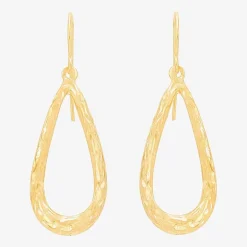 Womens 14K Gold Drop Earrings