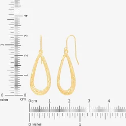Womens 14K Gold Drop Earrings